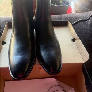 JF J.Ferrar Men's Sleek Black Boots